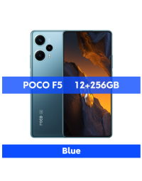 POCO F5 5G Global Version 12GB 256GB Snapdragon 7+ Gen 2 Octa Core 120Hz Flow AMOLED DotDisplay 64MP Camera 67W NFC-12G+256G-Blue