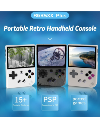 ANBERNIC RG35XX Plus Game Console, 64GB TF Card with 5000+ Games, 3300mAh Battery, 8Hours of Playtime, 5G WiFi Bluetooth, Moonlight Streaming