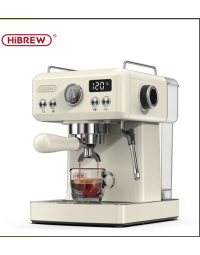 HiBREW H10A Semi Automatic Espresso Coffee Machine ,19Bar, Cold/Hot Coffee Maker-White-Europe