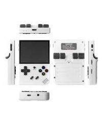 ANBERNIC RG35XX Plus Game Console, 64GB TF Card with 5000+ Games, 3300mAh Battery, 8Hours of Playtime, 5G WiFi Bluetooth, Moonlight Streaming-White-64GB