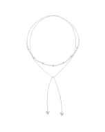 S925 Sterling Silver Double Layer Sparkling Zircon Open Adjustable Ring