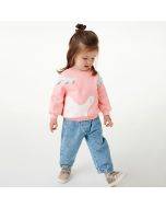 Girls' long sleeve sweatshirt cute pink sweatshirt autumn home cotton long sleeves coat