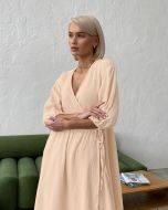 Summer Sexy Hot Cotton Pajamas Nightdress Fashion Cardigan Siamese Solid Color Ladies Homewear