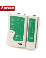 AMPCOM Network Cable Tester RJ45 Ethernet Cable Tester Lan Test Tool for Cat5 Cat6 CAT7 8P 6P LAN Cable and RJ11 Telephone Cable
