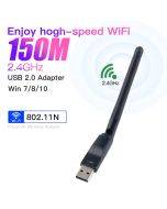 150Mbps MT7601 Mini USB WiFi Adapter Wireless Network Card 802.11 B /g/n Wi Fi Receiver Dongle Set Top Box IPTV Wireless Rece...