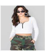 Women's zip-up top small vest