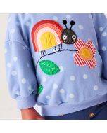 Autumn new girls' sweatshirt set, long-sleeved cotton children's set, children's suit