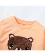 Girls' long sleeve sweatshirt, children's cartoon pullover sweatshirt, European and American autumn cute cotton top