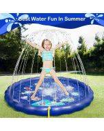 Splash Pad for Dogs and Kids Starry sky blue children's outdoor splashing spray pad pvc inflatable children's sprinkler pad