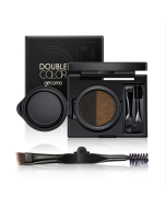 GECOMO Double Color Air Cushion Eyebrow Makeup Dye Palette With Eyebrow Brush