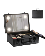 Rechargeable Dimmable Makeup Bag with Mirror and Lights