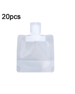 20pcs Travel Refillable Empty Squeeze Pouch Lotion Shampoo Squeezable Bags,