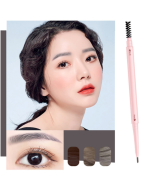 Kemelo Double-Headed Automatic Rotating Eyebrow Pencil Waterproof Sweat-Proof Non-Fading Thin Core Eyebrow Pencil