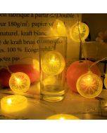 Twinkle Lemon Light String Battery Operated Garland Indoor Wedding Party Christmas Tree Bedroom Holiday Lighting Decoration
