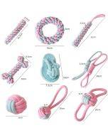 Corn Stick Dog Molar Teeth Cleaning Toy Candy Color Woven Cotton Rope