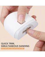 Dual speed electric nail art tool with lights