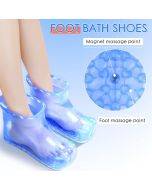 Foot soaking shoes foot bath shoes men home bathroom home acupoint massage slippers winter cotton slippers female foot soaking shoes Footbath