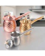 hand brewing pot Turkey handmade coffee pot metal long handle home brewing tea pot hot milk cup