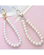 Pearl Chain Key Pendant