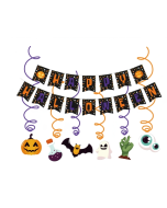 Halloween new pull flag banner decoration