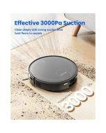 Proscenic X1 Robot Vacuum Cleaner with Self-Empty Base, 3000Pa Suction, 3 Suction Levels, 2.5L Dust Bag Capacity, 250ml Water Tank, 2600mAh Battery, 165Mins Runtime, APP Control - Black