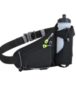 Moanyt Cinto de corrida com suporte para garrafa de água, pochete leve, suporte de telefone para homens e mulheres, caminhadas, ciclismo, corrida, fácil de carregar a maioria dos telefones,