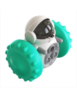 Non-electric wobbler pet food leakage device