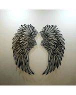 1 PAIR ANGEL WINGS METAL WALL ART WITH LED LIGHTS-