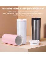 Xiaomi Yupin Fun Home Portable Leak-proof Coffee Mug (Color: Pink)