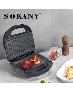 SOKANY908 double-sided heating household multi-functional 6 in 1 baking sandwich electric cake pan