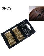 3 Sets Women Drip Invisible Hair Grips Curly Wavy Bobby Pins Daily Use Wedding Party Hair Maker