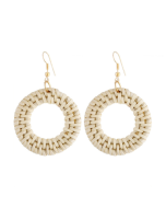 Bamboo Vine Handmade Woven Earrings Bosomia Style Earrings