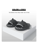 Xiaomi Youpin Slippers Men And Women Summer Sandals Fashion Cartoon Shark Home Flat Shoes Couple Jelly Shoes Bathroom Slippers