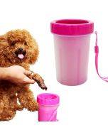 Pet Antiseptic Products Silicone Wash Feet Cleaning Cup Size: L(Red)