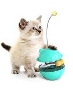 Pet Toy Cat Shaking Food Ball Tumbler Toy Ball (Blue)