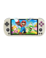 TRIMUI Smart Pro Handheld Game Console, 4.96-inch IPS Screen, Linux OS, 1GB RAM 8GB Storage 256GB TF Card, 5 Hours Playtime - Grey