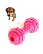 Pet TPR Bite-resistant Toys Safe Non-toxic Dumbbells Molar Toys(Red)
