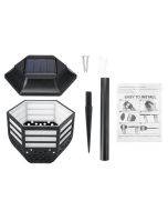 2Pcs Solar Pathway Lights Outdoor - LED Solar Landscape Lights - IP65 Waterproof Auto On/Off Solar Landscape Lights for Lawn, Garden, Path, Walkway