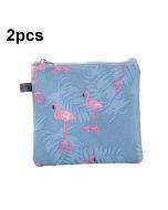 SN-031 2pcs Waterproof Zipper Sanitary Napkin Storage Bag Coin Card Bag