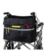 MTP-684 Wheelchair Hanging Bag Multi-Pocket Carts Storage Bag(Black)