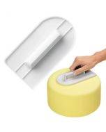 2 PCS Cake Smoother Polisher Tools Cake Decorating Tools Smoother Fondant Sugarcraft Silicone Mold DIY Kitchen Bake Tool