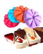 DIY Silicone Eight-point Triangle Mould Silicone Cake Mold Baking Tool, Random Color Delivery(27×4.5cm)