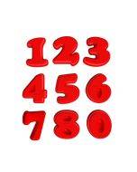 5 PCS Food Grade Silicone Cake Mould Digital Chocolate Biscuit Baking Mould