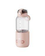 400ml Wireless Instant Water Warmer Electric Kettle For Baby Formula With 15000 MAh Battery Capacity(Pink)