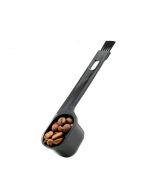 10 PCS Semi-automatic Coffee Machine Cleaning Brush Coffee Bean Spoon(Black)