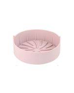 Air Fryer Silicone Grill Pan Accessories, Size: Round 16 cm(Pink)
