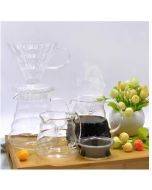 Heat-resistant hand brewed coffee glass pot Yunduo coffee sharing pot, specifications: 350ml glass pot