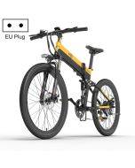 BEZIOR X500 PRO 10.4AH 500W foldable electric mountain bike with 26-inch tires, European regulations (black and yellow)