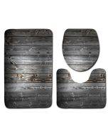 Bathroom three-piece set of tree pattern toilet floor mats 3-piece set