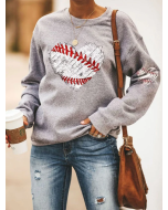 Baseball Heartbeat Sweatshirt: Show Your Love for the Game